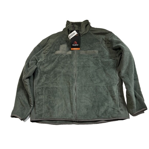 Polartec Gen III Military Men's Full Zip Fleece Jacket Large USA Green - Picture 1 of 15